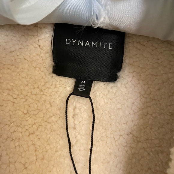 Dynamite Faux Leather Aviator Jacket 🧥 - Picture 6 of 7